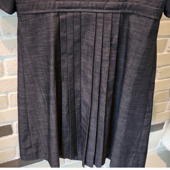 Semantiks, Pleated Chambray, Two Button Jacket/shirt, Sz S, EUC - Picture 4 of 9